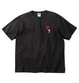 BEN DAVIS ワンポイントゴリラ刺繍接触冷感半袖Tシャツ ブラック