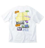 BEN DAVIS オーバーラップ接触冷感半袖Tシャツ ホワイト