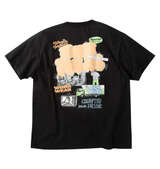 BEN DAVIS オーバーラップ接触冷感半袖Tシャツ ブラック