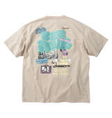 BEN DAVIS オーバーラップ接触冷感半袖Tシャツ ベージュ