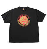 新日本プロレス ライオンマークドライ半袖Tシャツ(2025・ブラック×レッド×ゴールド) ブラック