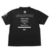 STARDOM×SOUL SPORTS レフェリー半袖ポロシャツ ブラック