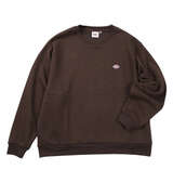 DICKIES エンブロイダリーロゴクルースウェット ダークブラウン
