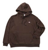 DICKIES エンブロイダリーロゴプルパーカー ダークブラウン