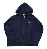 DICKIES エンブロイダリーロゴフルジップパーカー ネイビー
