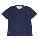 EVERLAST 総柄プリント半袖Tシャツ ネイビー