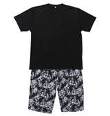Mc.S.P ベア天竺半袖Tシャツ+六分丈パンツ ブラック