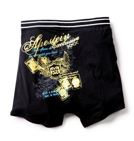 APESTEIN ニットトランクス ブラック(トランプ柄)