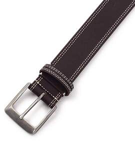  ベルト(ステッチ入り) ダークブラウン