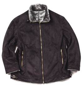 KANSAI JEANS スエードジャケット ブラック