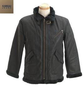 KANSAI JEANS スエードジャケット ブラック