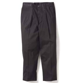  ツータックパンツ ブラック