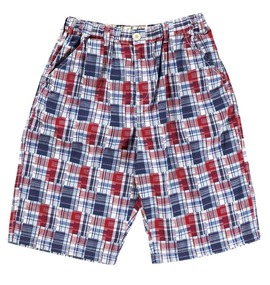 OSHKOSH イージーハーフパンツ ブルー×レッド
