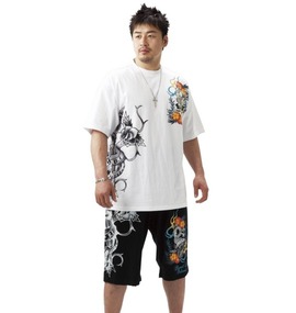 PLANET BLUE ISLAND イージーハーフパンツ ブラック