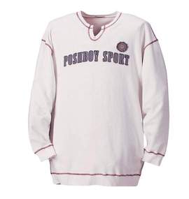 POSH BOY SPORT キーネックトレーナー アイボリー