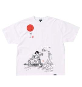 波乗達人 和柄Tシャツ(半袖) ホワイト