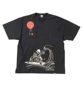 波乗達人 Tシャツ(半袖) ブラック