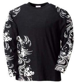 KARAKURI ラグランTシャツ スミクロ