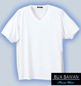 BUA SAWAN 消臭半袖VTシャツ ホワイト