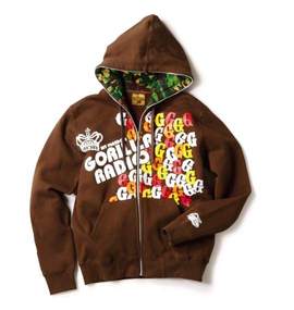 Gorilla フルジップパーカー ブラウン