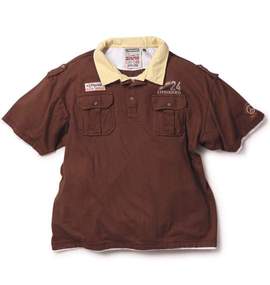 LIFE GUARD ポロシャツ(半袖) ブラウン