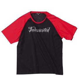 Armee Francaise ラグランTシャツ(半袖) ブラック×レッド