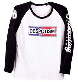 Armee Francaise ラグランTシャツ ホワイト×ブラック