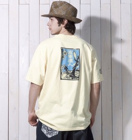 波乗達人 和柄Tシャツ(半袖) クリーム