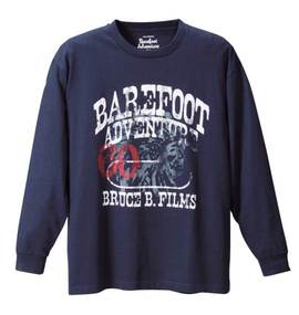 BAREFOOT ADVENTURE Tシャツ ネイビー
