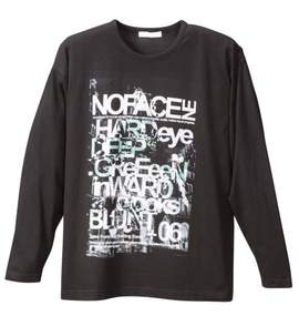 Pincponc フォトプリントTシャツ ブラック