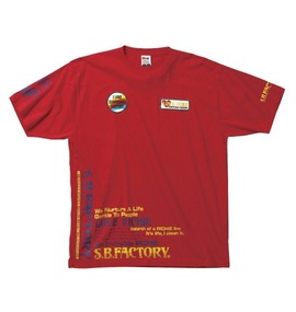 THE SURF BOARDFACTORY Tシャツ(半袖) レッド