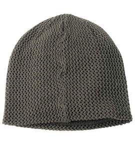 メッシュ編ビーニー カーキ