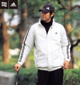 ADIDAS GOLF フルジップジャケット ライトベージュ