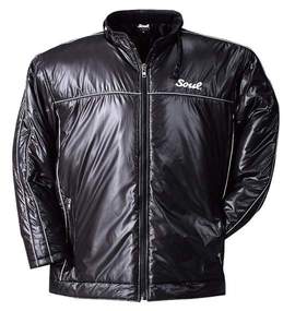 SOUL 中綿ライダースジャケット ブラック