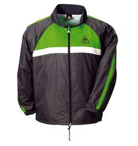 LE COQ SPORTIF ウィンドジャケット チャコール×グリーン