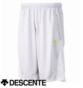 DESCENTE メッシュハーフパンツ シルバー