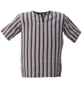 MISTLETOE キーネックTシャツ(半袖) グレー×ブラック