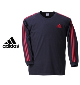 adidas ラグランTシャツ ダークネイビー