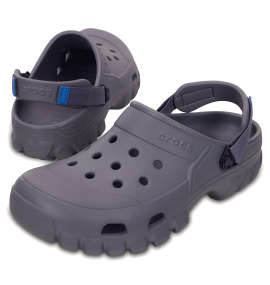 crocs サンダル(オフロードスポーツクロッグ) スモーク×チャコール