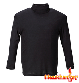 Heatchanger タートルネック長袖Tシャツ ブラック