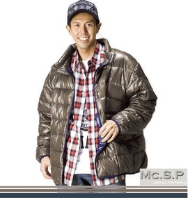 Mc.S.P ダウンジャケット カーキ×ネイビー
