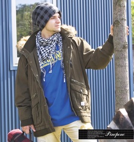 Pincponc ファー付N-3Bジャケット カーキ