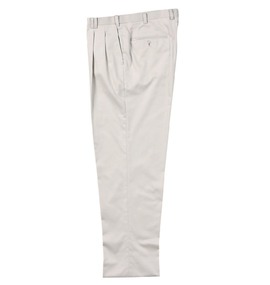  ウエストストレッチツータックパンツ オフホワイト