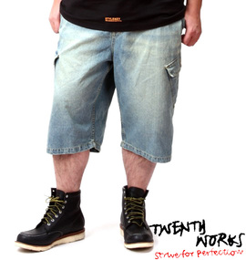 TWENTY WORKS イージーカーゴハーフパンツ ブルー