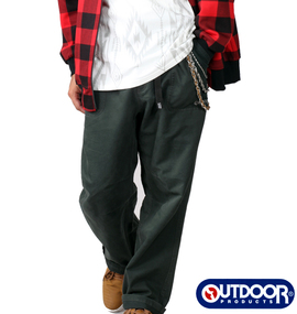 OUTDOOR PRODUCTS ツイルクライミングパンツ グリーン