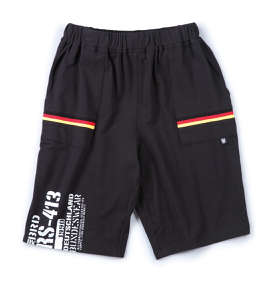 BUNDESWEAR ミニ裏毛ハーフパンツ ブラック