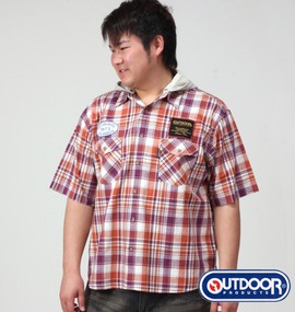 OUTDOOR PRODUCTS シャツ(半袖) ブラウン系