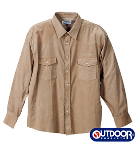 OUTDOOR PRODUCTS コーデュロイシャツ ベージュ