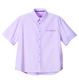 Beno オックス半袖シャツ ラベンダー