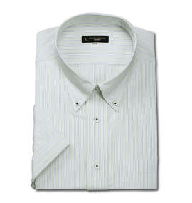 HIROKO KOSHINO HOMME B.D半袖シャツ ミント×ネイビー